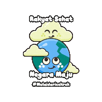 myaiku sehat bumi awan aiku Sticker