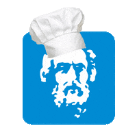 Omiros hat chef homer greece Sticker