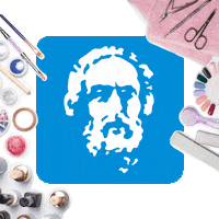 Omiros beauty education homer greece Sticker