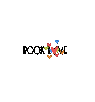 Book Love Hearts Sticker