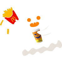 Fanta_korea halloween mcdonalds trick or treat fanta Sticker
