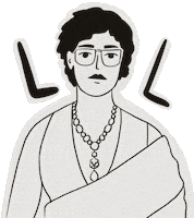 Amiinthemiddle indian whatever sassy eye roll Sticker