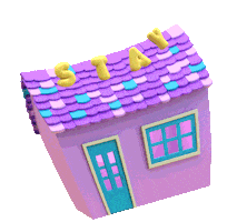 3D Stay Home Sticker by Mora Vieytes
