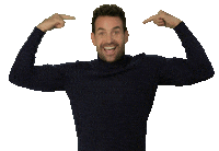 Look At Me Pointing Sticker by Big Brother 2023