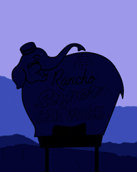 VisitRanchoMirage neon sign historical pink elephant rancho mirage GIF