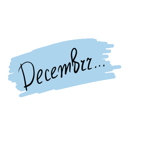 Winter December Sticker
