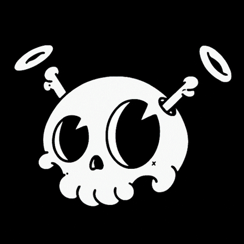 Skull GIF by Quirkies