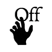 off____white floating off-white Sticker