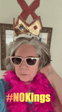 No Kings Prodemocracy GIF by Linda Rey & Trevor