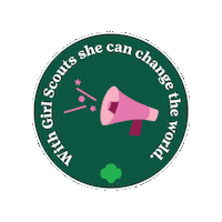 Girlscout Changetheworld Sticker by Girl Scouts of Greater Iowa