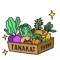 TanakaFarms food green family healthy Sticker