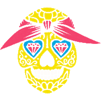 gringobar skull texmex gringo gringo bar Sticker