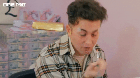 Make-Up Reaction GIF by BBC Three