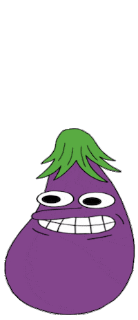 pizzabombari pizza aubergine groente bombari Sticker