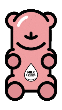 pink gummy Sticker by Milk And Cream Cereal Bar