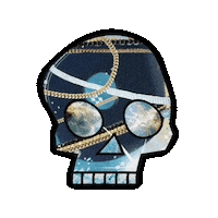 Space Skull Sticker by jorgemariozuleta