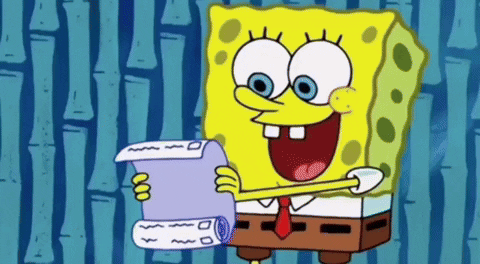 sunkissedskin spongebob squarepants long list GIF