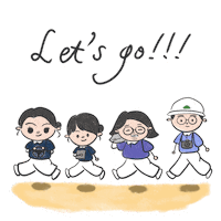 出發 Lets Go Sticker