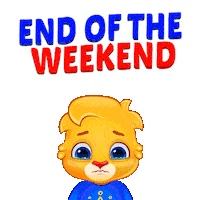 Week End Sticker by Lucas and Friends by RV AppStudios