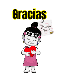 Spanish Gracias Sticker by Zhotcita