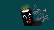 ladylucidowl hello greetings candle beautifulbeings GIF