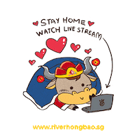 Livestream Ox Sticker by riverhongbao