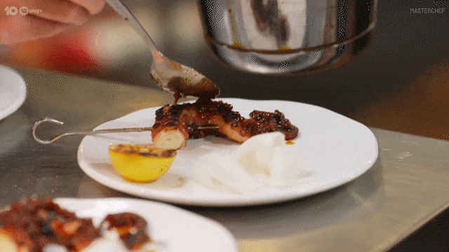 Cook Octopus GIF by MasterChefAU