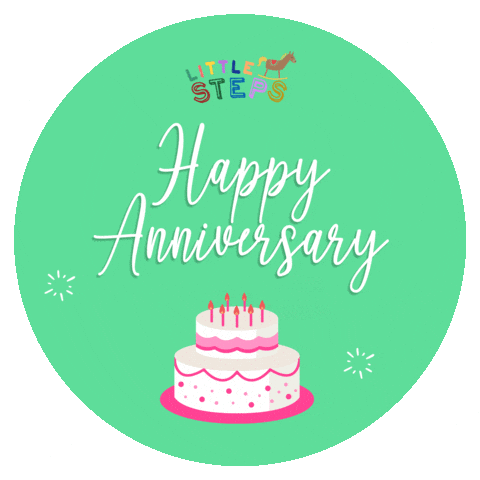 Celebrating Birthday Cake Sticker by Little Steps