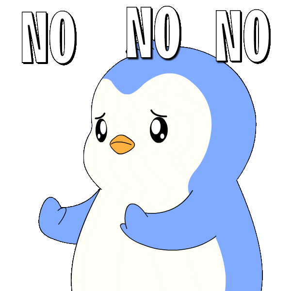 Penguin No Sticker by Pudgy Penguins