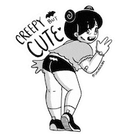 Black And White Halloween Sticker