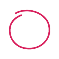 Wipperoz circle highlight wip pink circle Sticker