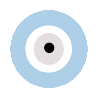 Evil Eye Circle Sticker by Something Ilse