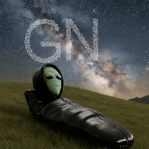 Sleepy Good Night GIF by Lonely Aliens