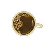 shammalamri coffee morning cup awake Sticker