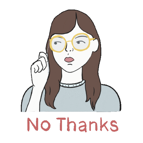 Girl Glasses Sticker