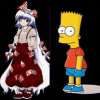 Bart Fujiwara No Mokou GIF