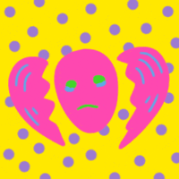 NoxMeng cry colorful heartbroken GIF
