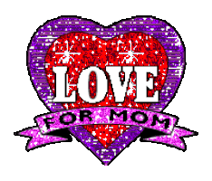 Mothers Day Glitter Sticker