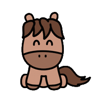 Horse Doodle Sticker