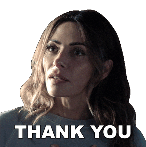 Sarah Shahi Thank You Sticker by HULU