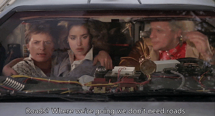 Back To The Future Car GIF by nounish ⌐◨-◨