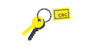 CRCProperty sale uae keys keychain Sticker