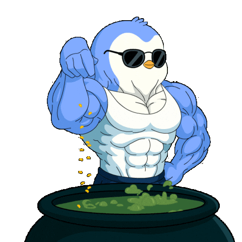 Salt Bae Cooking Sticker by Pudgy Penguins