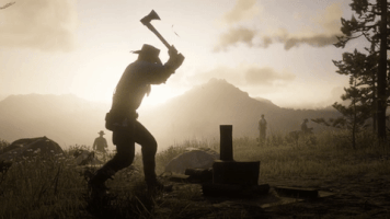red dead redemption 2 rockstar GIF