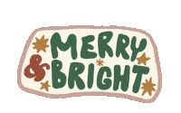 LittleBeacon christmas merry bright festive Sticker