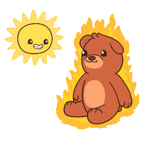 Sad Teddy Bear Sticker by BEARISH