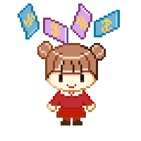 New Year Pixel Sticker
