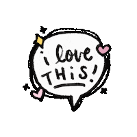 Talking I Love This Sticker by vobot