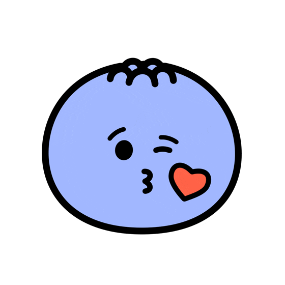 Love You Kiss Sticker by Kudaberi