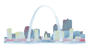 Twinkling St Louis Sticker by K. Hall Studio